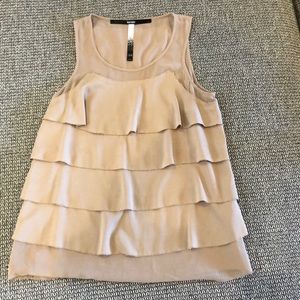 Kensie gold flowy top